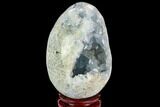 Crystal Filled, Celestine (Celestite) Egg #124704-1